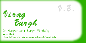 virag burgh business card